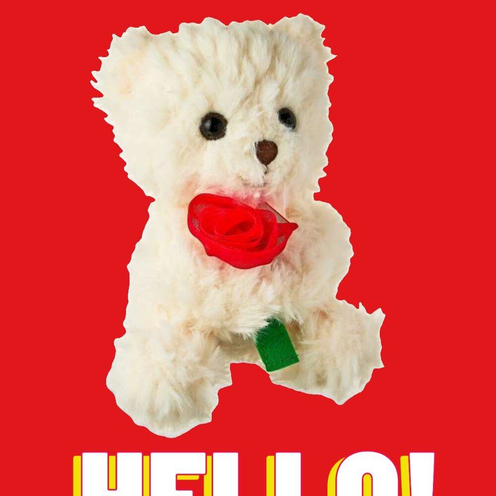White Bear with Rose - The Perfect Valentine’s Day Gift
